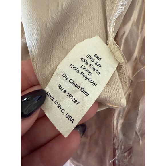 ALEXIA ADMOR | Y2K Style Burnout Silk Asymmetrical hem Mermaid Midi Dress Small - Picture 7 of 7